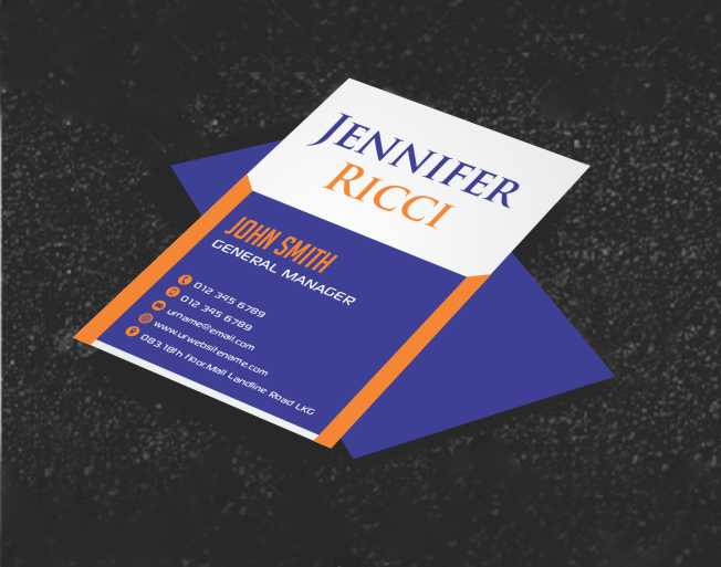 Business Card Design by AwsomeD for  Jennifer  Ricci Personal Business Card | Design #4539717