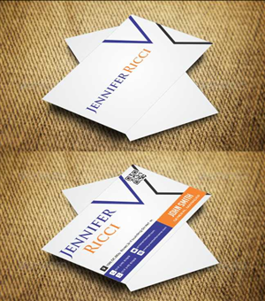 Business Card Design by AwsomeD for  Jennifer  Ricci Personal Business Card | Design: #4539724