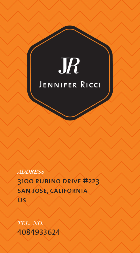 Business Card Design by NPaceStudio for  Jennifer  Ricci Personal Business Card | Design #4514566