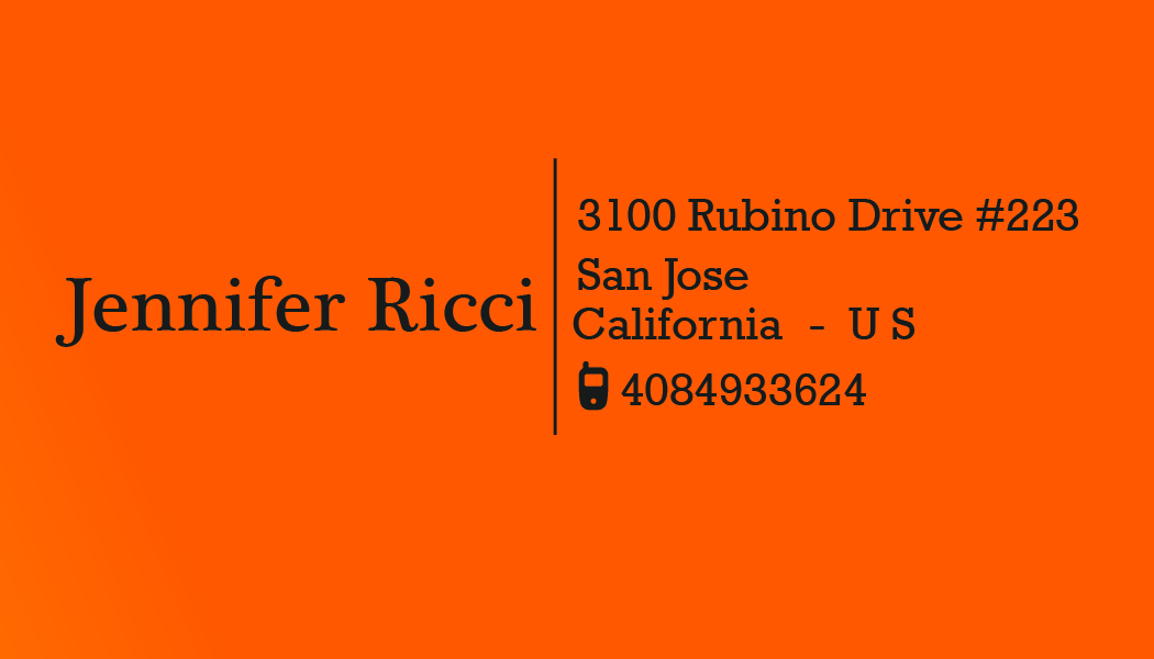 Business Card Design by Stunningd for  Jennifer  Ricci Personal Business Card | Design #4536218