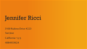 Business Card Design by Stunningd for  Jennifer  Ricci Personal Business Card | Design: #4536266