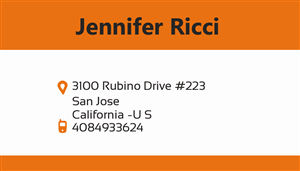 Business Card Design by Stunningd for  Jennifer  Ricci Personal Business Card | Design: #4536318