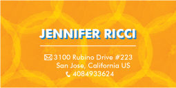 Business Card Design by diario passion for  Jennifer  Ricci Personal Business Card | Design: #4511153
