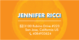 Business Card Design by diario passion for  Jennifer  Ricci Personal Business Card | Design: #4511159
