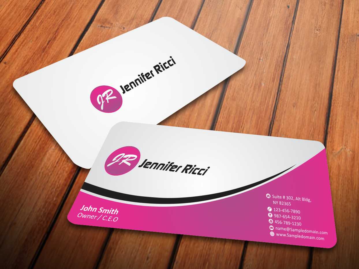 Business Card Design by szabist for  Jennifer  Ricci Personal Business Card | Design #4539733