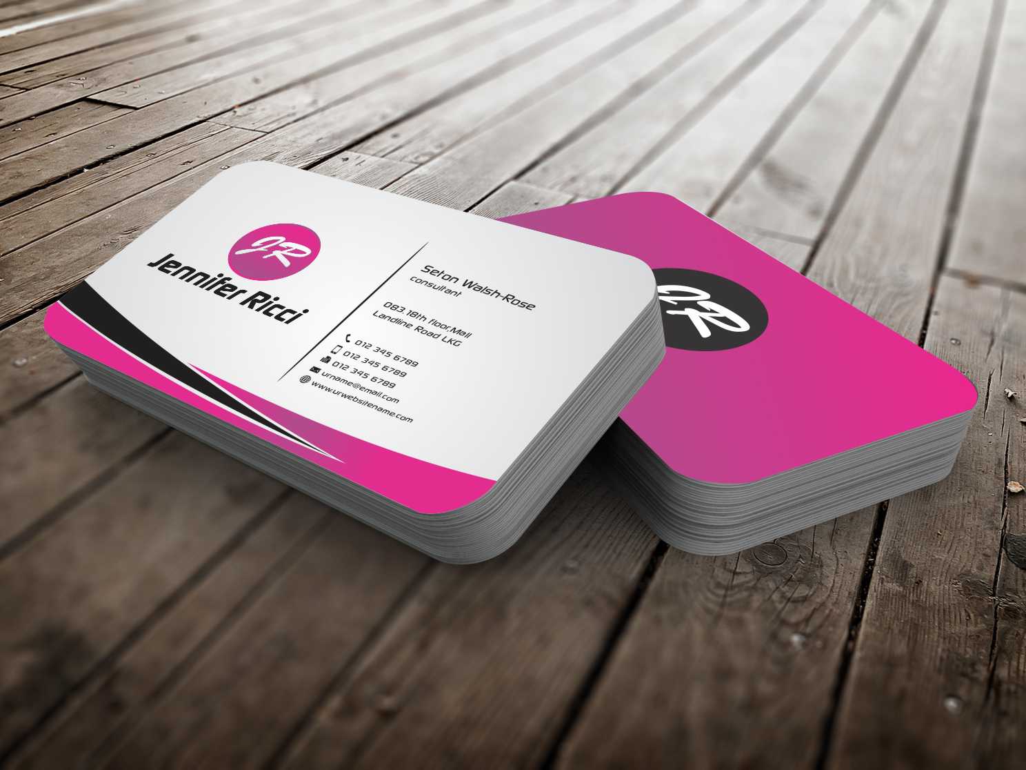 Business Card Design by szabist for  Jennifer  Ricci Personal Business Card | Design #4539735
