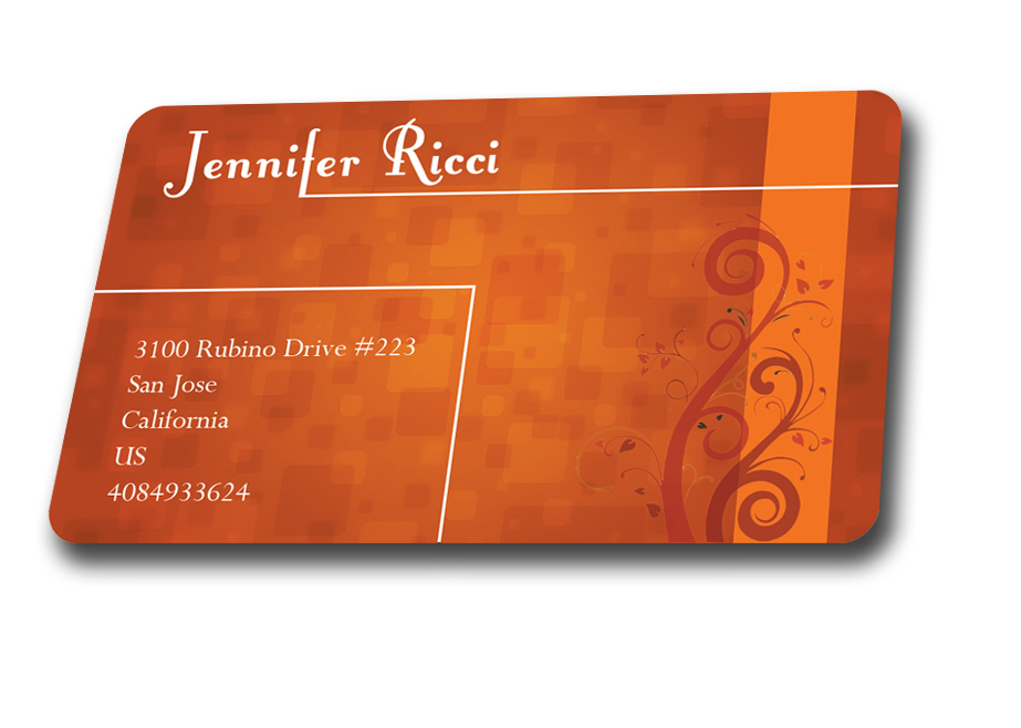 Business Card Design by Kimo for  Jennifer  Ricci Personal Business Card | Design #4522600