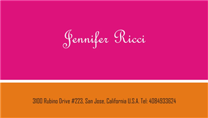 Business Card Design by Sanchez Grafix for  Jennifer  Ricci Personal Business Card | Design: #4523165