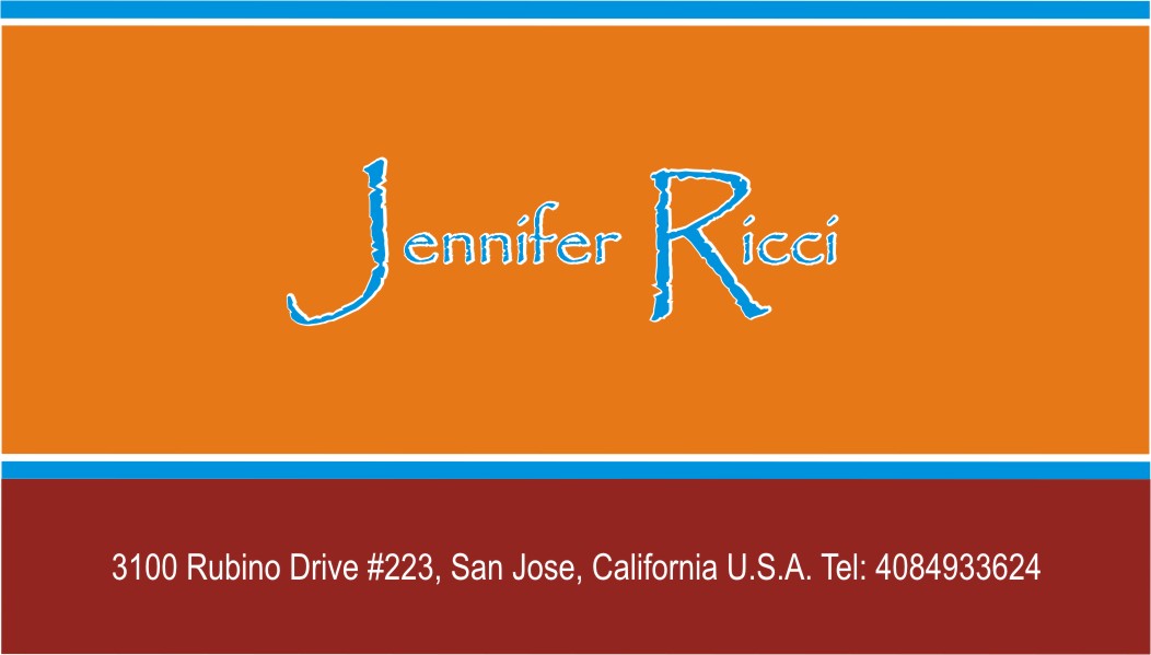 Diseño de Tarjeta de Presentación por Sanchez Grafix para  Jennifer  Ricci Personal Business Card | Diseño #4523306