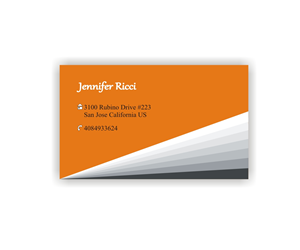 Business Card Design by Axaviy Design for  Jennifer  Ricci Personal Business Card | Design: #4521413