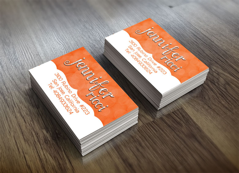 Diseño de Tarjeta de Presentación por maris_e para  Jennifer  Ricci Personal Business Card | Diseño #4546126