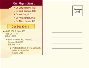 Welcome New Physician postcard mailer | Diseño de Postal por Akshar Shailesh