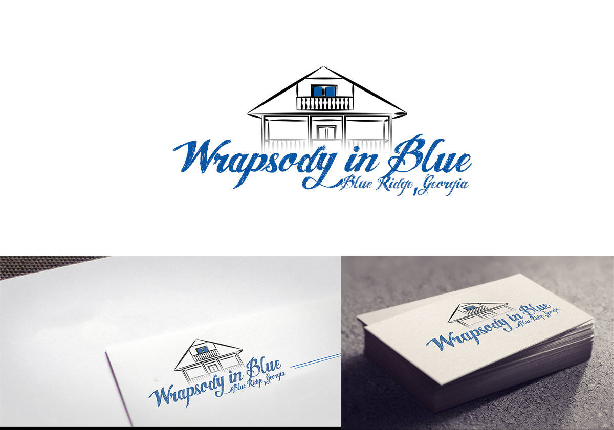 Logo Design by Mila Tsvet for Wrapsody in Blue | Design #4558525