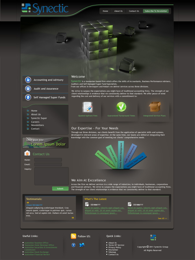 Web-Design von D...Design für Sympact | Design #263226