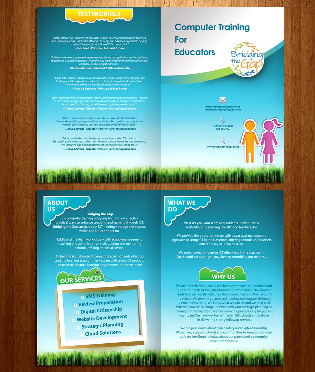 Brochure Design by Vixer for Bridging the Gap | Design #4575331