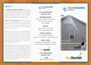 Diseño de Brochure por Sbss para Skyrocket Property Services | Diseño: #4547253