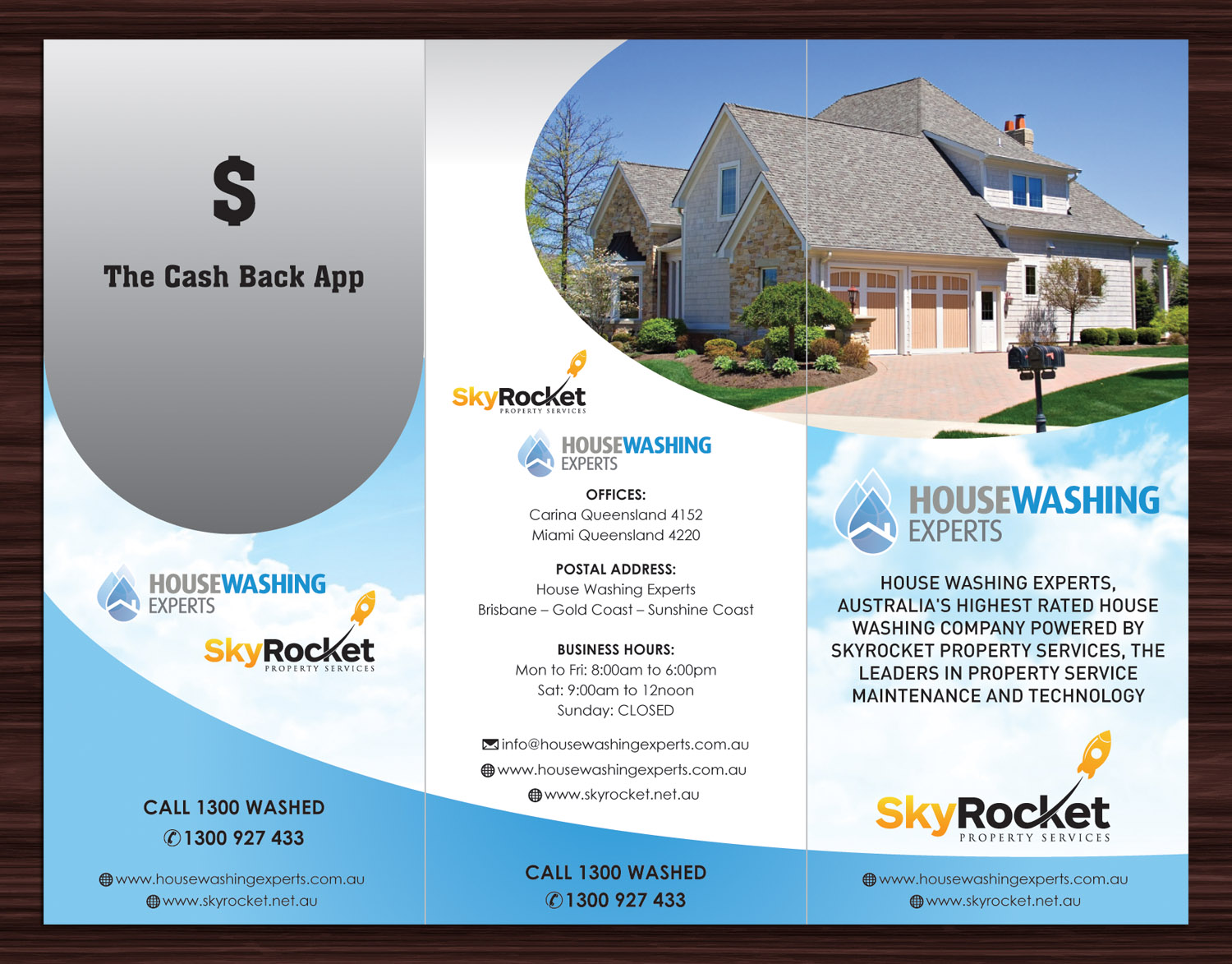 Diseño de Brochure por Sbss para Skyrocket Property Services | Diseño #4558664