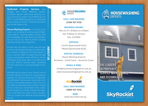 Diseño de Brochure por Sbss para Skyrocket Property Services | Diseño: #4558670