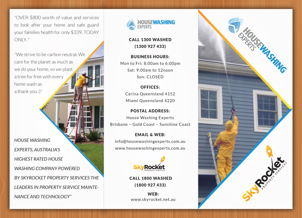 Design de Brochure par Sbss pour Skyrocket Property Services | Design #4558680