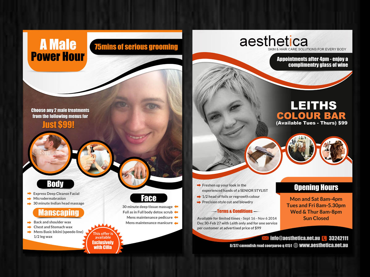 salon flyer