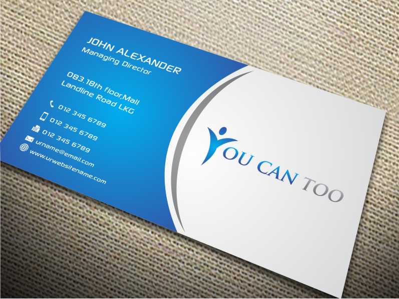 Business Card Design by szabist for You Can Too Pte Ltd | Design #4606903