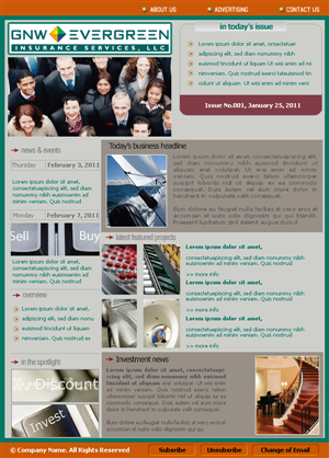 Newsletter Design by CHW design for this project | Design #200828