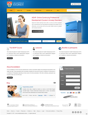 Wordpress Design by pb for University of Sydney | Design: #1292722