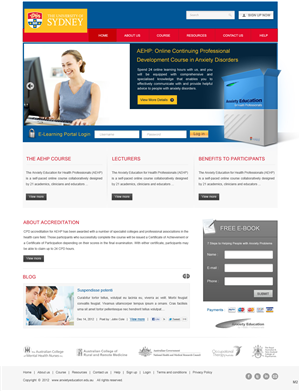 Wordpress Design by pb for University of Sydney | Design: #1295370