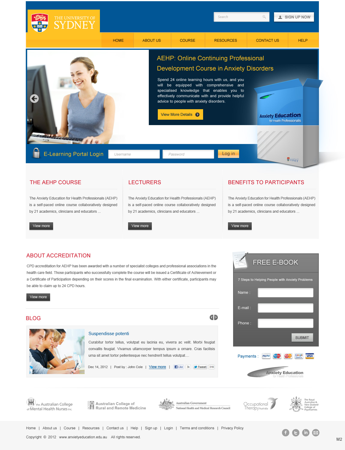 Wordpress Design by pb for University of Sydney | Design #1295371