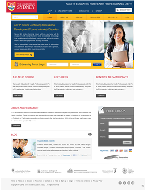 Wordpress Design by pb for University of Sydney | Design: #1297372