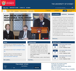 Wordpress Design by Creative Usha for University of Sydney | Design: #1346180