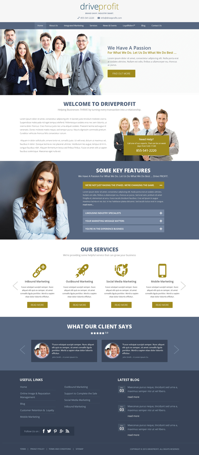 Web Design by Hashim Creetto for DriveProfit | Design #5064962