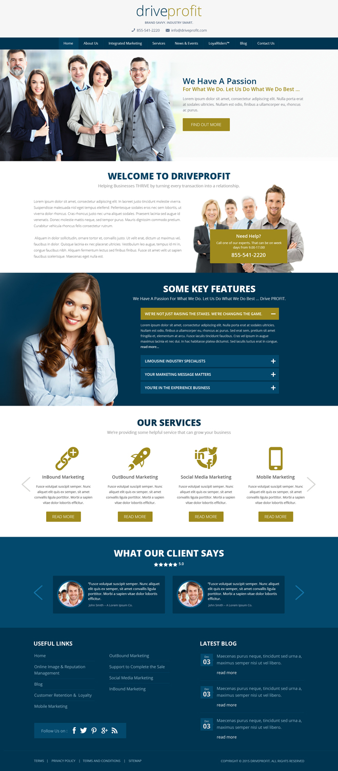 Web Design by Hashim Creetto for DriveProfit | Design: #5074120