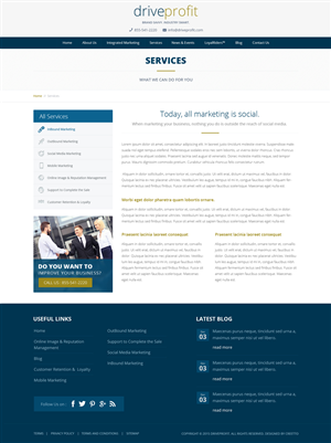 Web Design by Hashim Creetto for DriveProfit | Design: #5077248