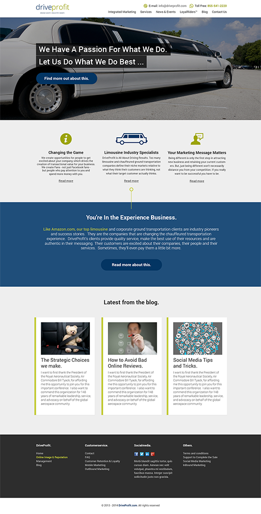 Web Design by FreshCreations for DriveProfit | Design #5072091