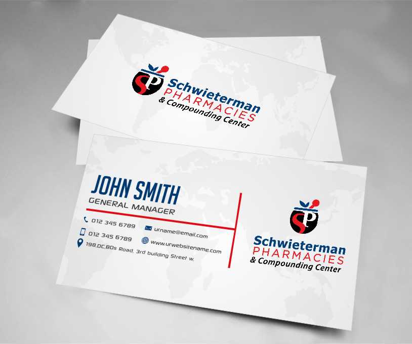 Business Card Design by AwsomeD for Schwieterman Pharmacy | Design #4539311