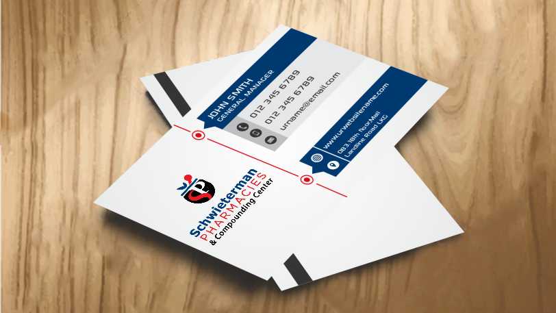 Business Card Design by AwsomeD for Schwieterman Pharmacy | Design #4539326