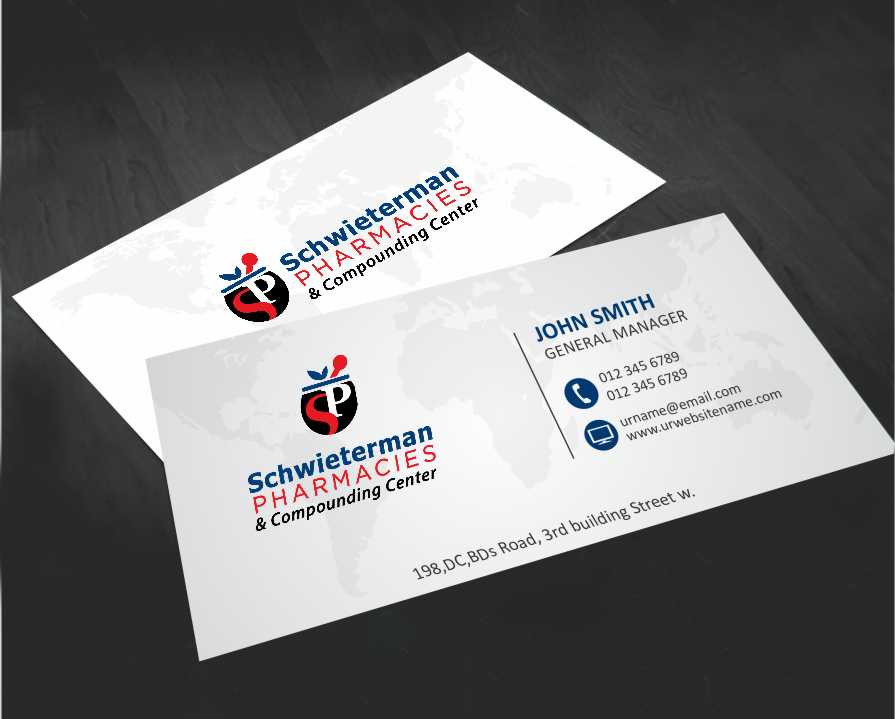 Business Card Design by AwsomeD for Schwieterman Pharmacy | Design #4539329