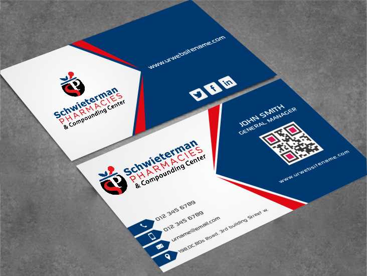 Business Card Design by AwsomeD for Schwieterman Pharmacy | Design #4539345