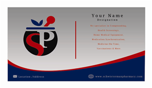 Business Card Design by Stream Graphics for Schwieterman Pharmacy | Design #4528445