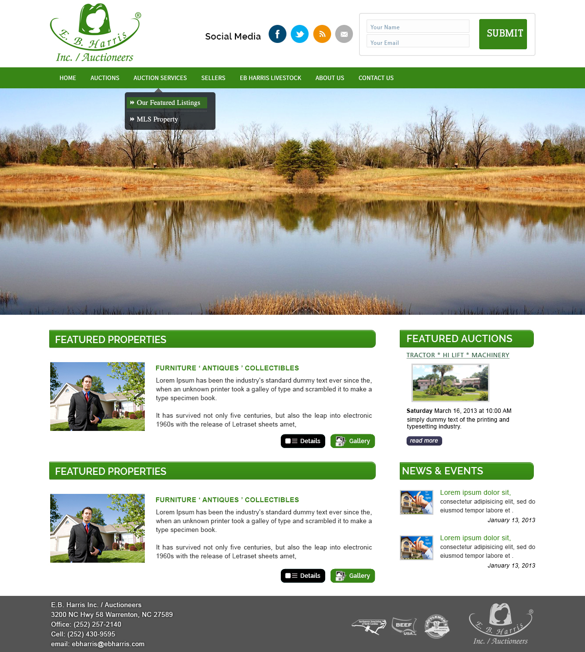 Wordpress Design by webxvision for AuctionServices.com, Inc. | Design #4537509