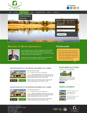 Wordpress Design by webxvision for AuctionServices.com, Inc. | Design: #4537518