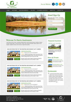 Wordpress Design by webxvision for AuctionServices.com, Inc. | Design: #4546224
