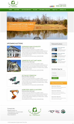 Wordpress Design by pb for AuctionServices.com, Inc. | Design: #4531431