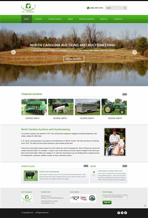 Wordpress Design by pb for AuctionServices.com, Inc. | Design: #4531435