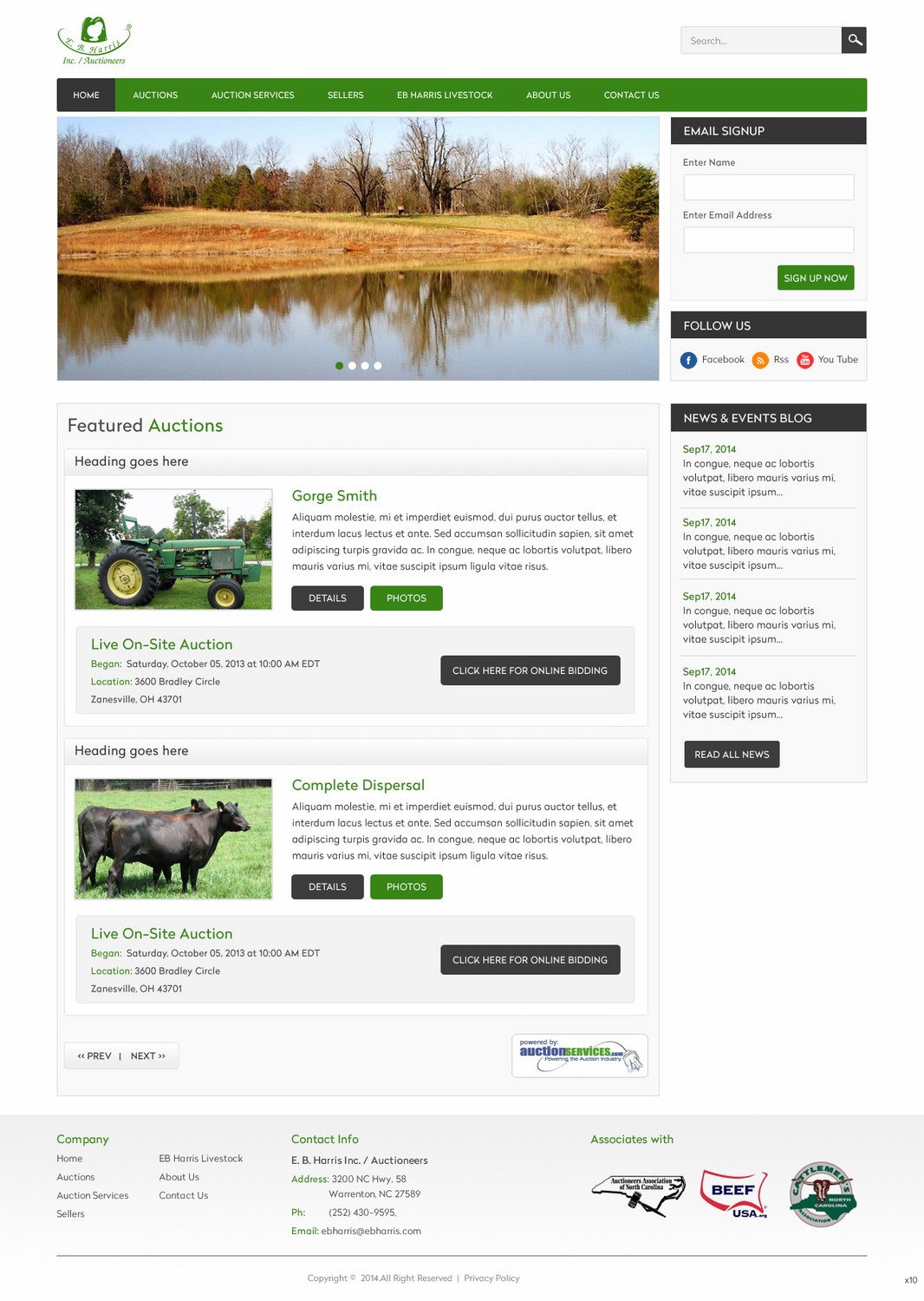 WordPress-Design von pb für AuctionServices.com, Inc. | Design #4534762