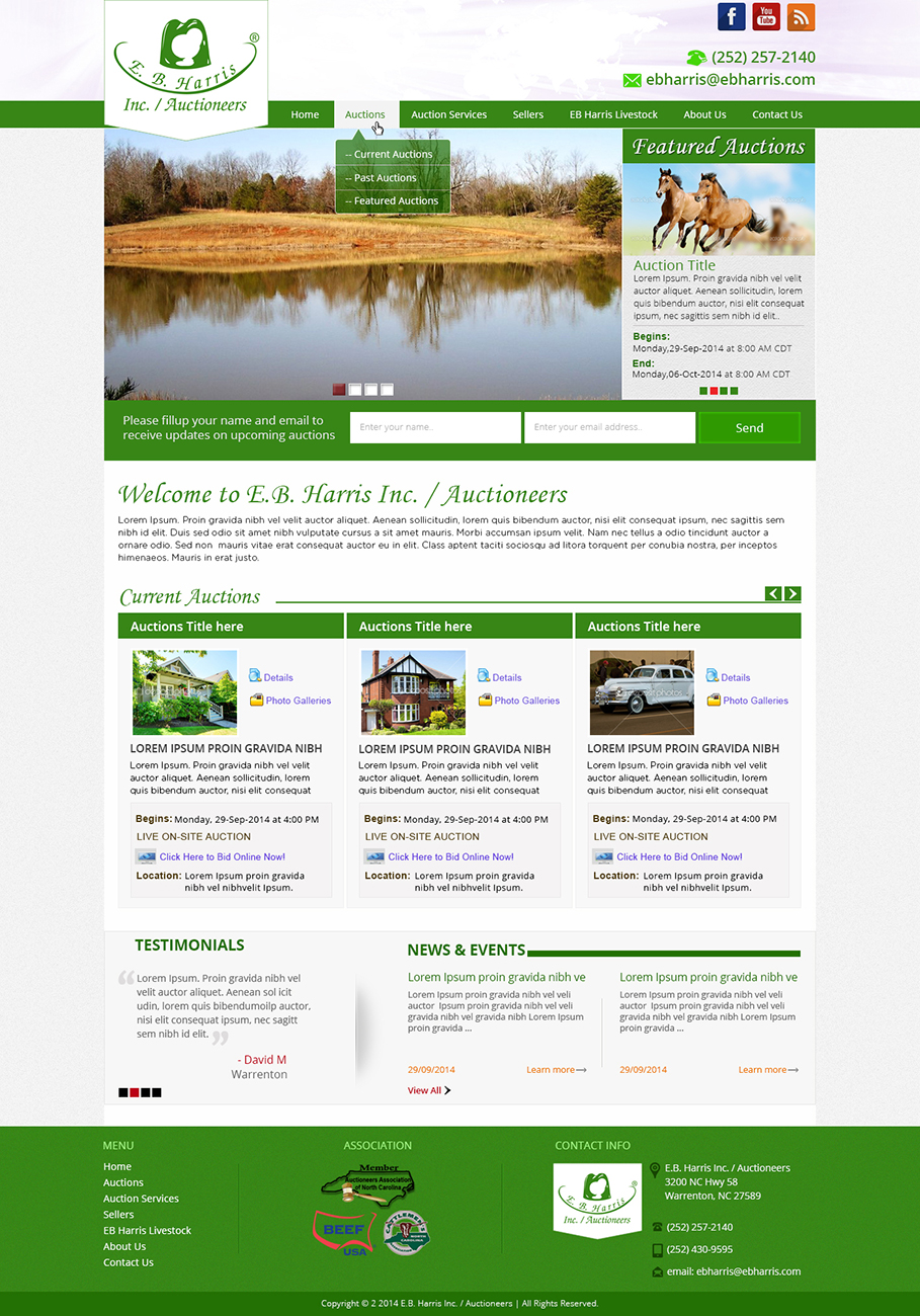 Diseño Wordpress por Tanvir para AuctionServices.com, Inc. | Diseño #4538907