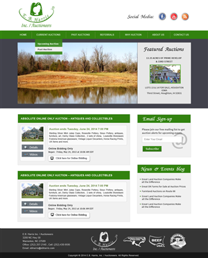 Wordpress Design by Creative X Designs for AuctionServices.com, Inc. | Design: #4550815