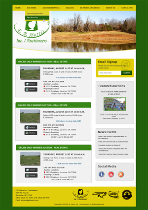 Wordpress Design by Creative X Designs for AuctionServices.com, Inc. | Design: #4558906