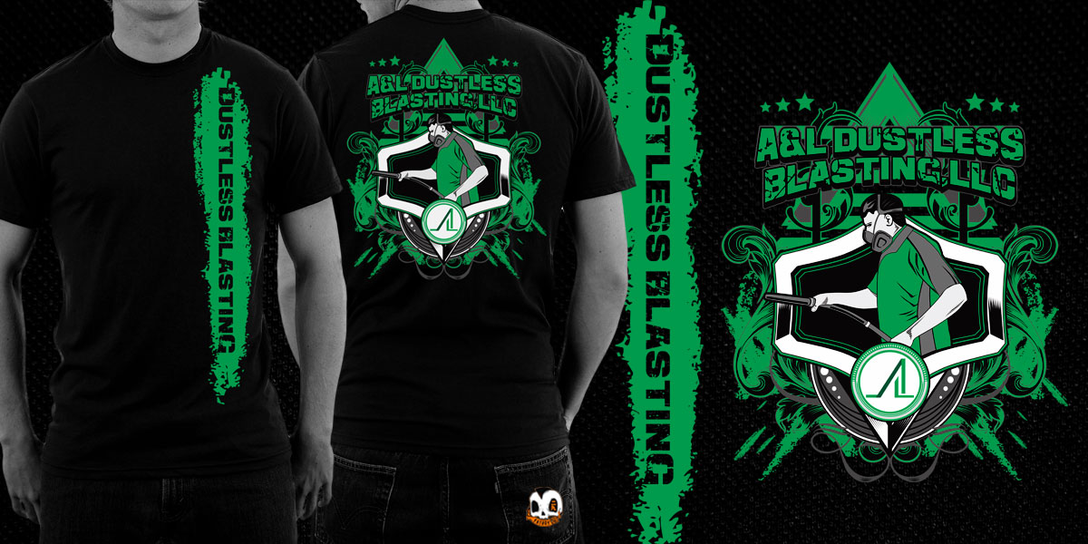 T-shirt Design by Fatboy Graphic for A&L Dustless Blasting | Design #4898041